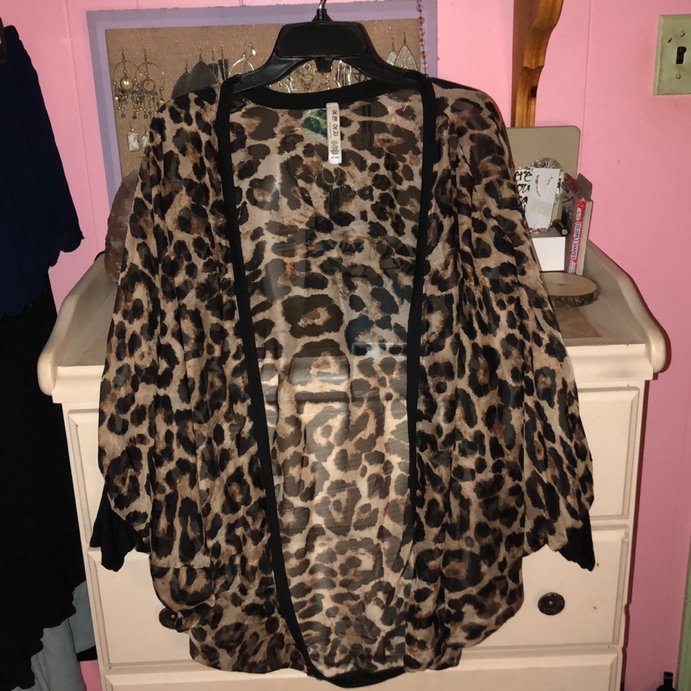 Cheetah Print Kimono